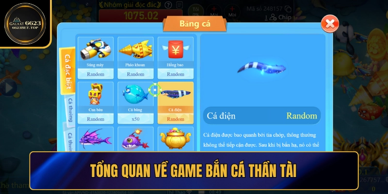 Tổng quan về găm Bắn Cá Thần Tài tại 6623